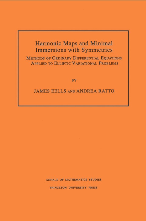 Cover image for book Harmonic Maps and Minimal Immersions with Symmetries