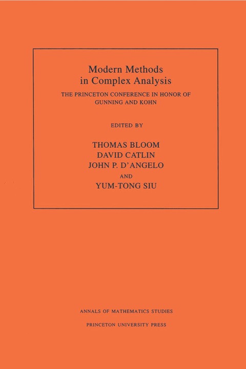 Cover image for book Modern Methods in Complex Analysis