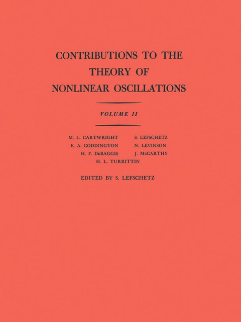 Cover image for book Contributions to the Theory of Nonlinear Oscillations, Volume II