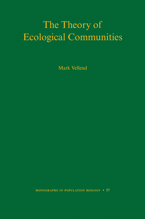 Cover image for book The Theory of Ecological Communities