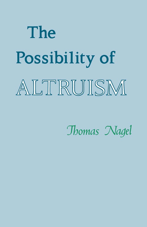 Cover image for book The Possibility of Altruism