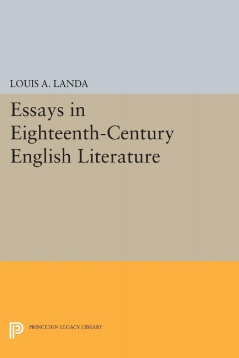 Cover image for book Essays in Eighteenth-Century English Literature