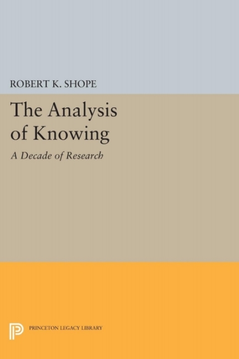 Cover image for book The Analysis of Knowing