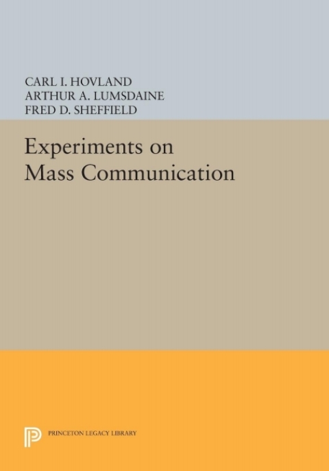 Cover image for book Experiments on Mass Communication