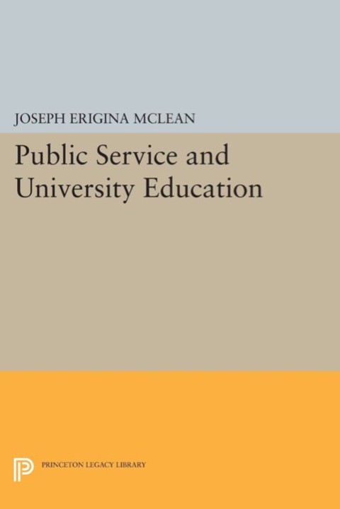 Cover image for book Public Service and University Education