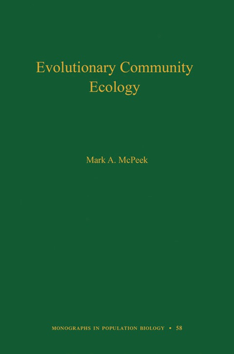 Cover image for book Evolutionary Community Ecology