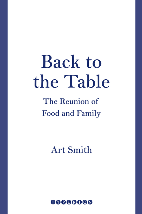 Cover image for book Back to the Table