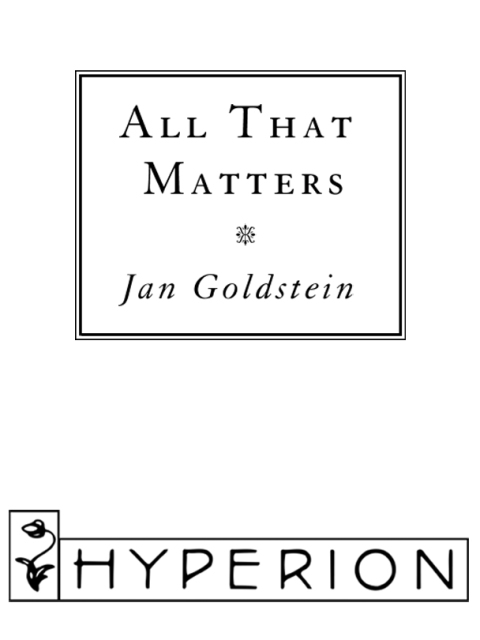 Cover image for book All That Matters