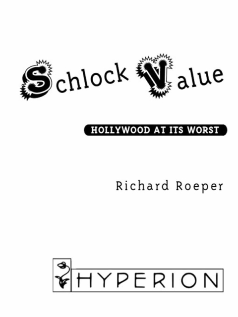 Cover image for book Schlock Value