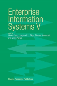 Cover image: Enterprise Information Systems V 1st edition 9781402017261