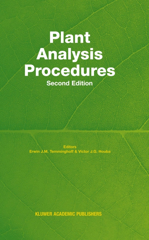 Cover image for book Plant Analysis Procedures