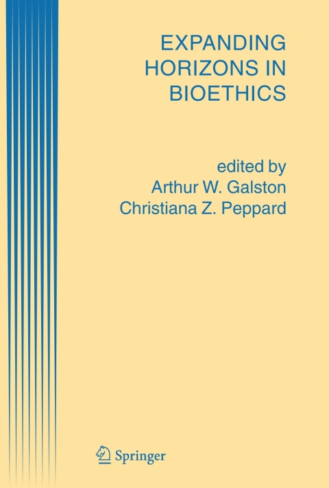 Cover image for book Expanding Horizons in Bioethics