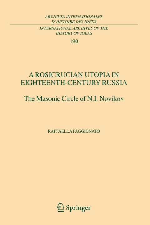 Cover image for book A Rosicrucian Utopia in Eighteenth-Century Russia