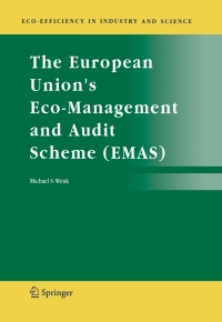 Cover image: The European Union's Eco-Management and Audit Scheme (EMAS) 9781402032127