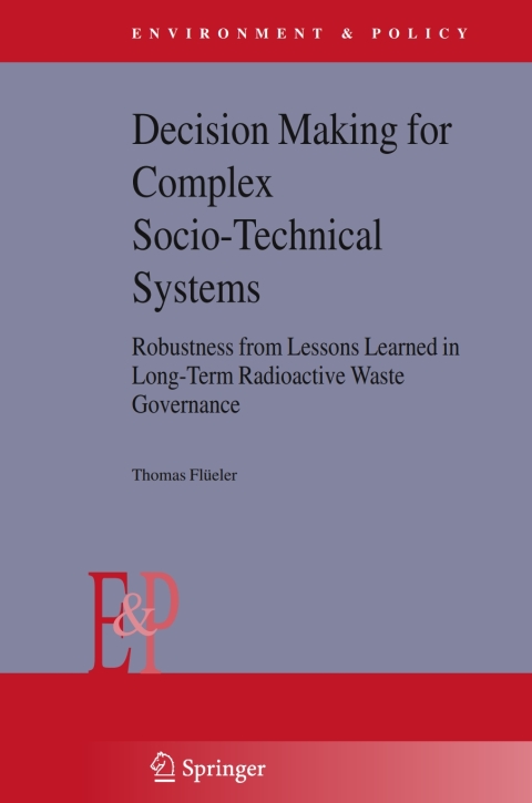 Cover image for book Decision Making for Complex Socio-Technical Systems