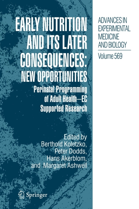 Cover image for book Early Nutrition and its Later Consequences: New Opportunities
