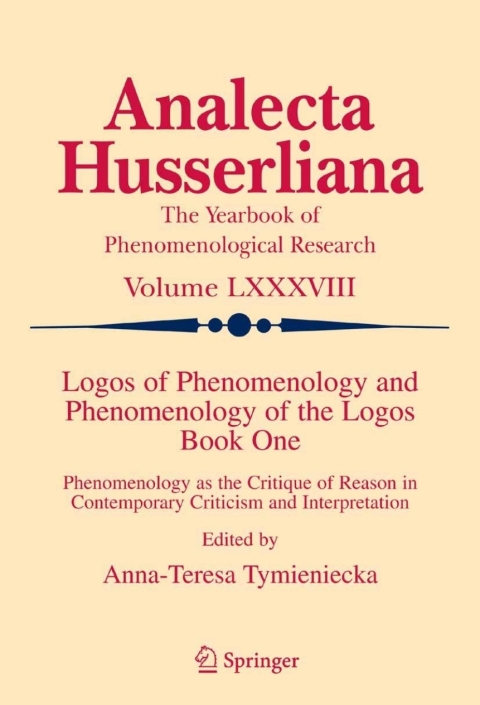 Cover image for book Logos of Phenomenology and Phenomenology of the Logos. Book One