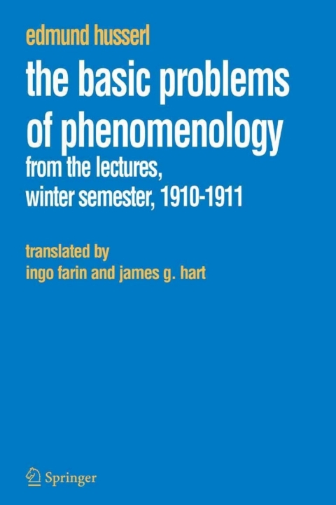 Cover image for book The Basic Problems of Phenomenology