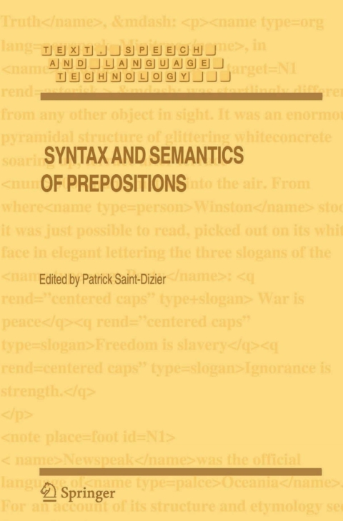 Cover image for book Syntax and Semantics of Prepositions