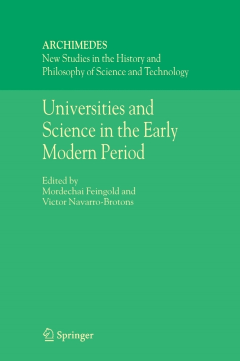 Cover image for book Universities and Science in the Early Modern Period