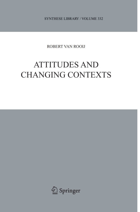 Cover image for book Attitudes and Changing Contexts