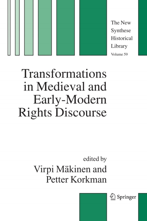 Cover image for book Transformations in Medieval and Early-Modern Rights Discourse
