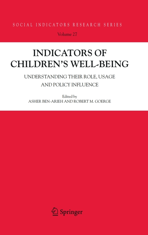 Cover image for book Indicators of Children's Well-Being