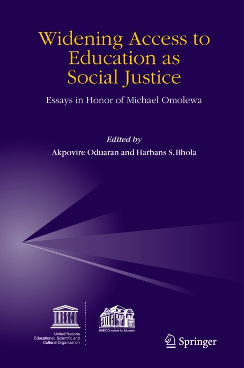 Cover image for book Widening Access to Education as Social Justice