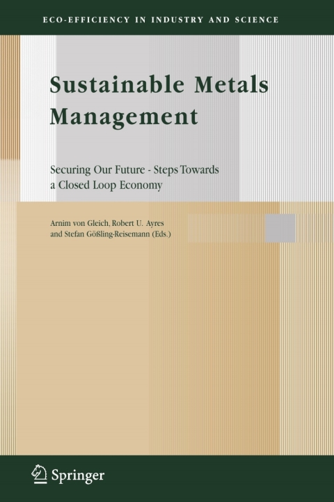 Cover image for book Sustainable Metals Management