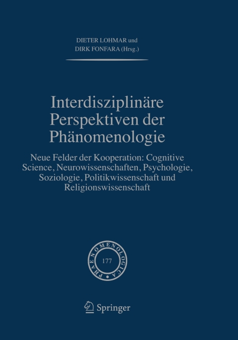 Cover image for book Interdisziplinäre Perspektiven der Phänomenologie