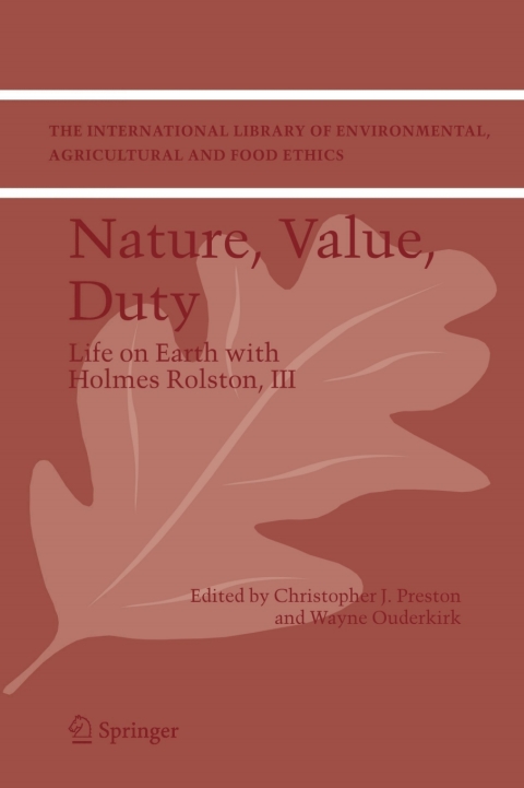 Cover image for book Nature, Value, Duty