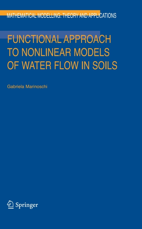 Cover image for book Functional Approach to Nonlinear Models of Water Flow in Soils