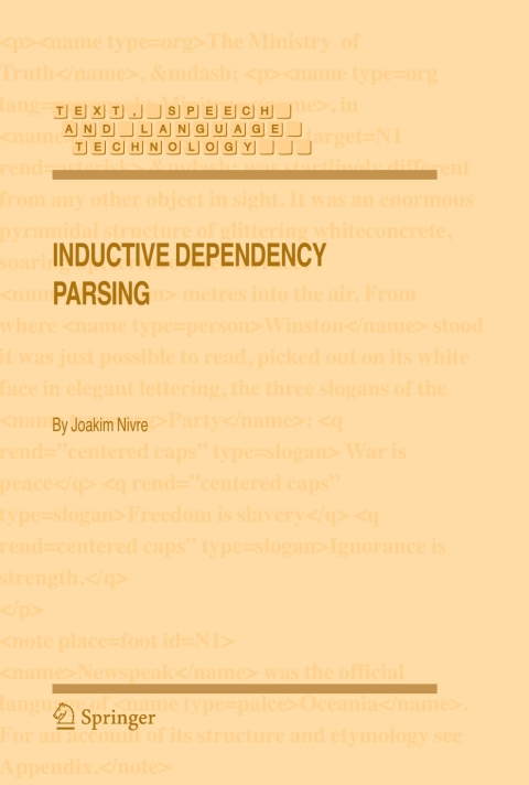 Cover image for book Inductive Dependency Parsing