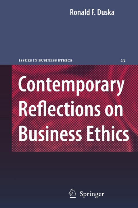 Cover image for book Contemporary Reflections on Business Ethics