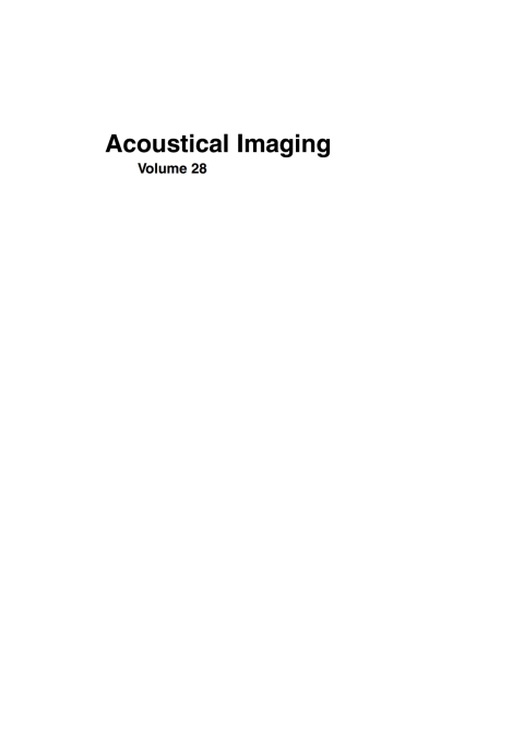 Cover image for book Acoustical Imaging