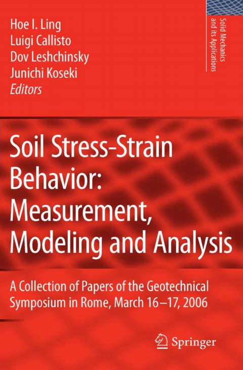 Cover image for book Soil Stress-Strain Behavior: Measurement, Modeling and Analysis