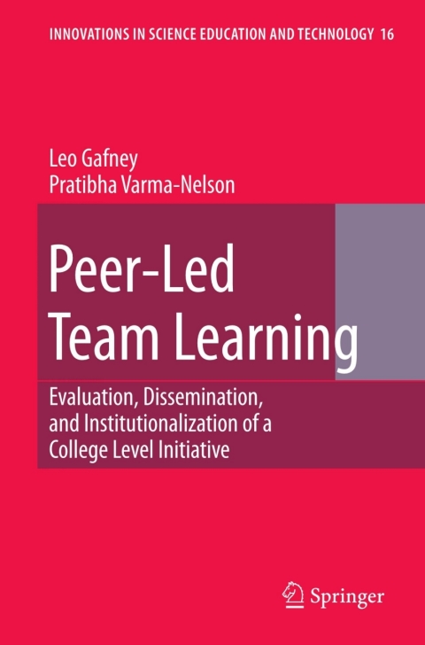 Cover image for book Peer-Led Team Learning: Evaluation, Dissemination, and Institutionalization of a College Level Initiative