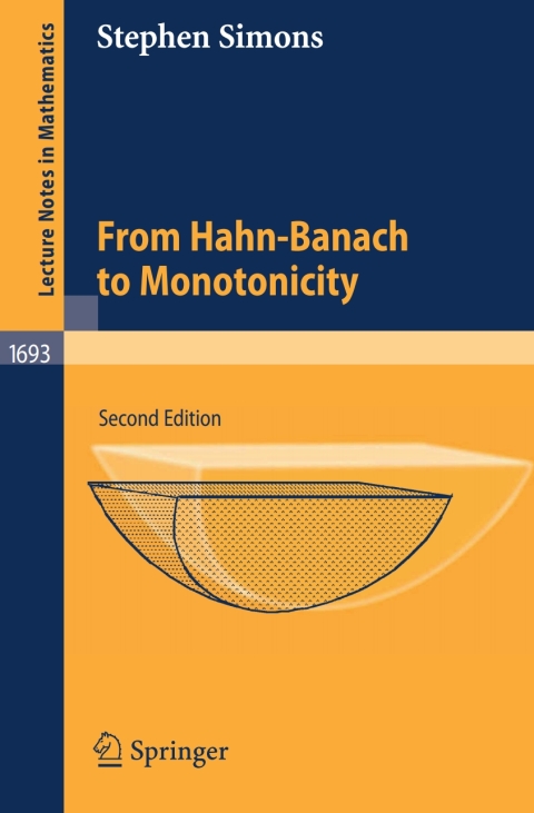 Cover image for book From Hahn-Banach to Monotonicity