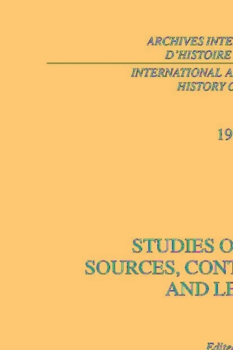 Cover image for book Studies on Locke: Sources, Contemporaries, and Legacy