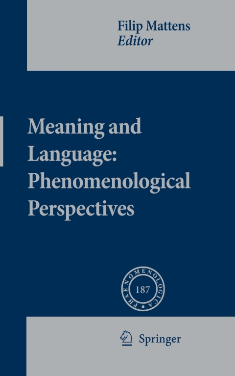 Cover image for book Meaning and Language: Phenomenological Perspectives