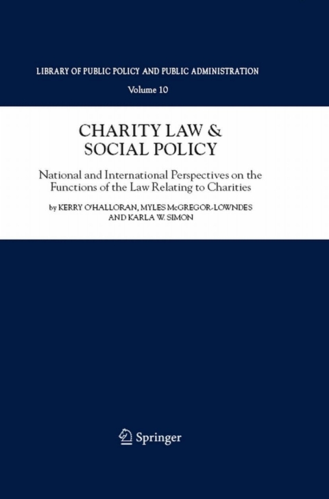 Cover image for book Charity Law & Social Policy