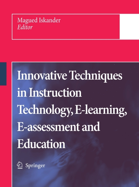 Cover image for book Innovative Techniques in Instruction Technology, E-learning, E-assessment and Education