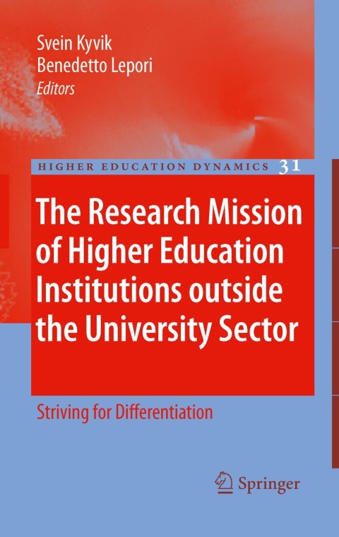 Cover image for book The Research Mission of Higher Education Institutions outside the University Sector