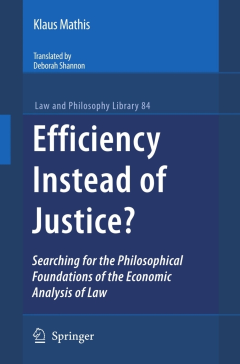 Cover image for book Efficiency Instead of Justice?