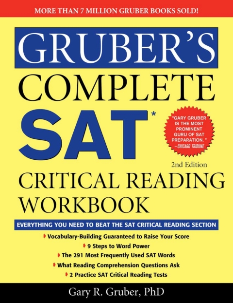 Cover image for book Gruber's Complete SAT Critical Reading Workbook