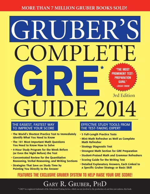 Cover image for book Gruber's Complete GRE Guide 2014