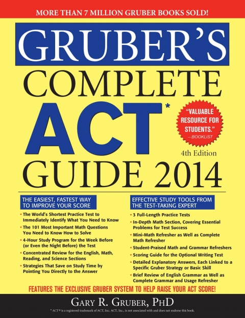 Cover image for book Gruber's Complete ACT Guide 2014