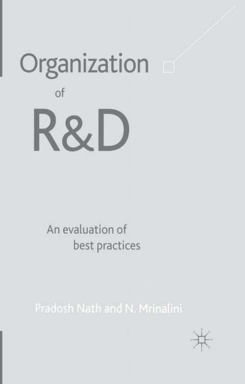 Cover image for book Organization of R&D: An Evaluation of Best Practices