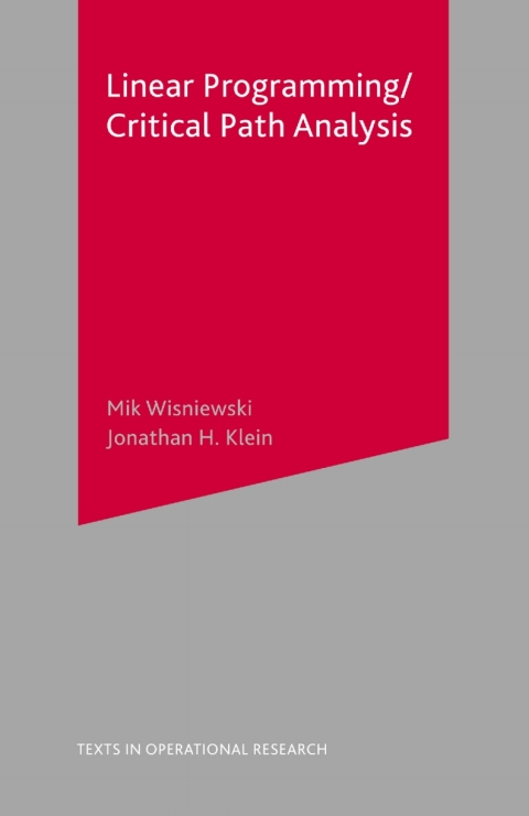Cover image for book Critical Path Analysis and Linear Programming