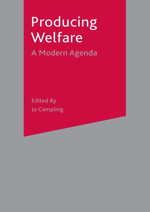 Cover image for book Producing Welfare